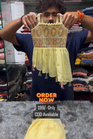 Yellow Plazzo Suits For Kids On Sale