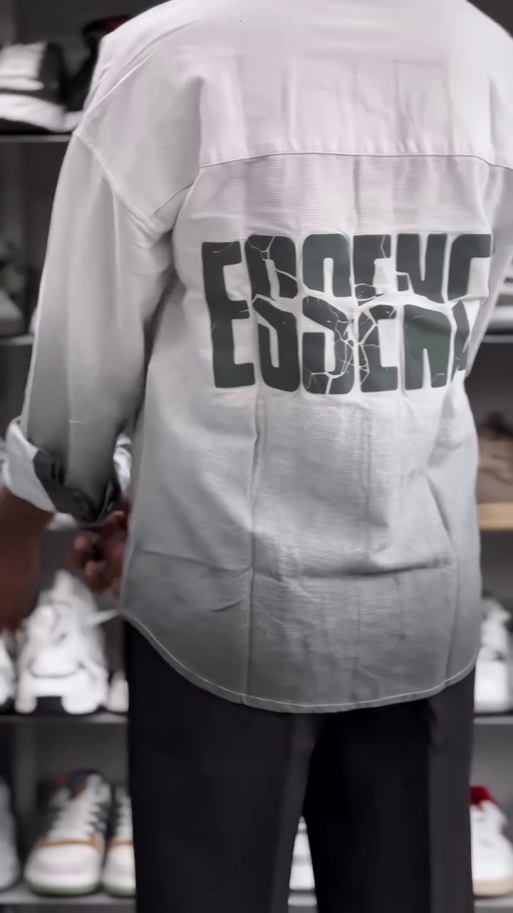 Men's Summer Shirt, Long Sleeve, Gradient Shirt, Breathable, Sweat Absorbent, Quick Drying, Fashion, Button-up, Casual, Soft, Cool, Stylish, Simple, Large Size, Spring - Image 8