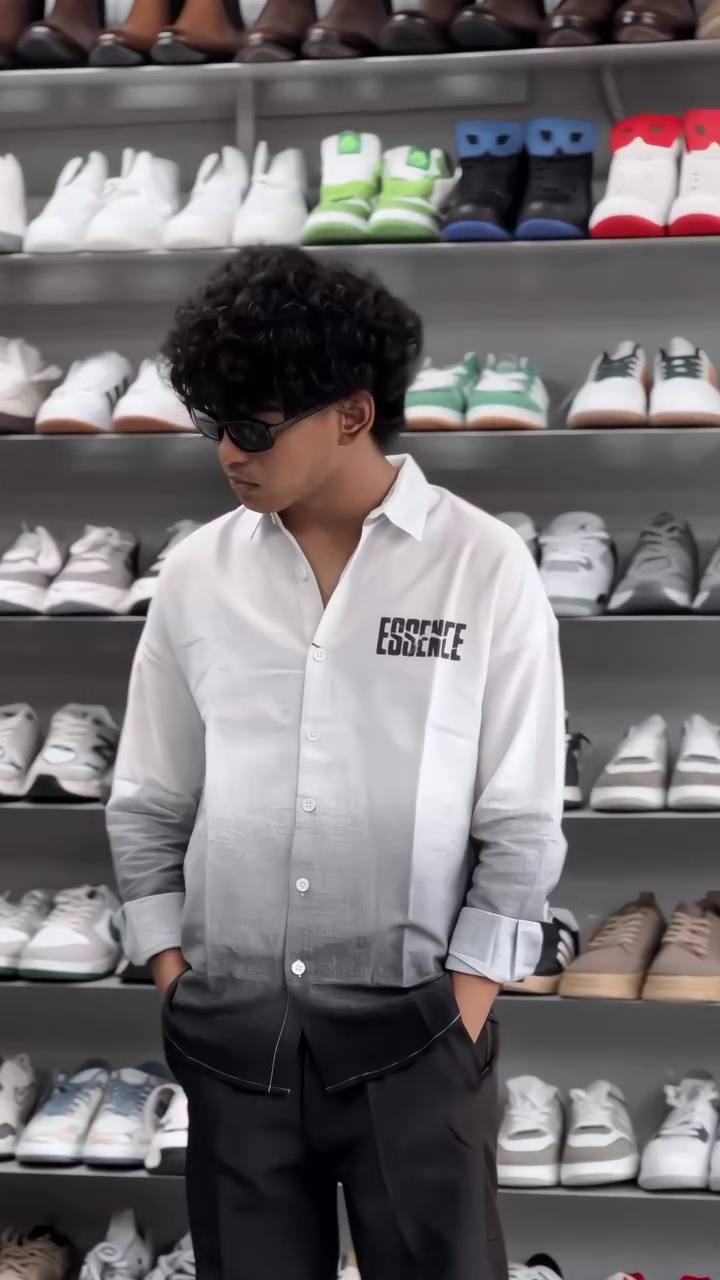 Men's Summer Shirt, Long Sleeve, Gradient Shirt, Breathable, Sweat Absorbent, Quick Drying, Fashion, Button-up, Casual, Soft, Cool, Stylish, Simple, Large Size, Spring - Image 5