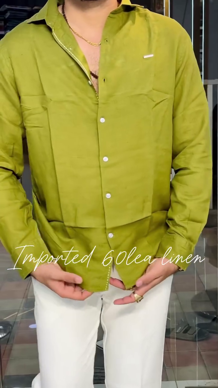 Men Comfort Fit Solid Spread Collar Cotton Casual Shirt - Image 2