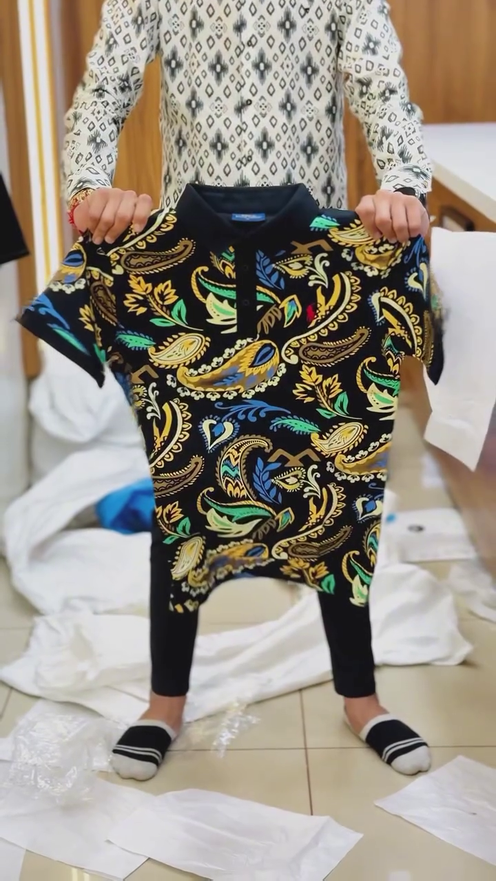 Printed Cotton Polo Men's T-Shirt - Image 9