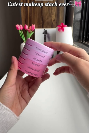 Compact Multi-Layer Beauty Kit for Travel & Everyday Glam