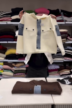 Men’s Fashionable Double Pocket Jacket