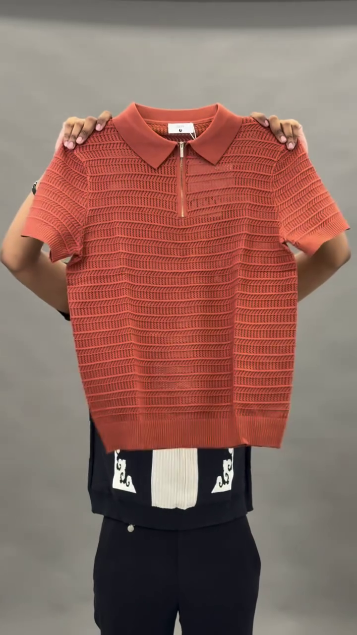 Men’s Stretchable Collar T-Shirt