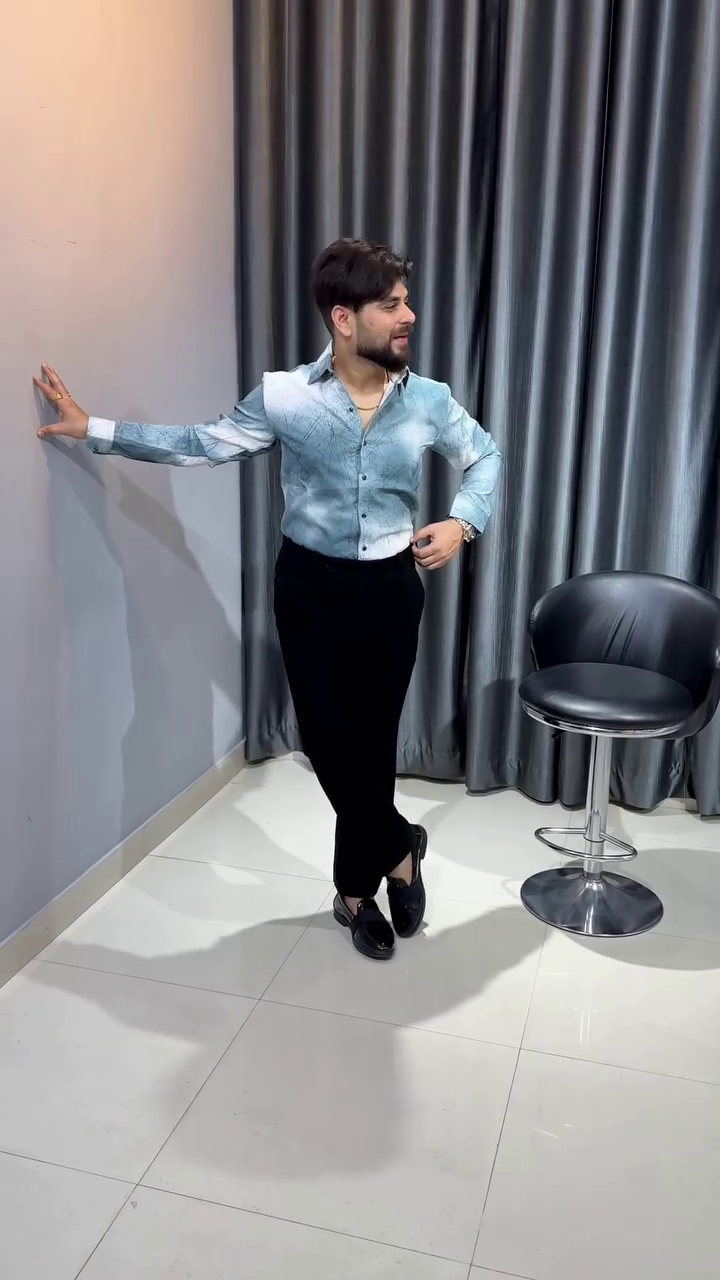 Modern Contrast Style Premium Party Wear Shirt for Men - Image 5