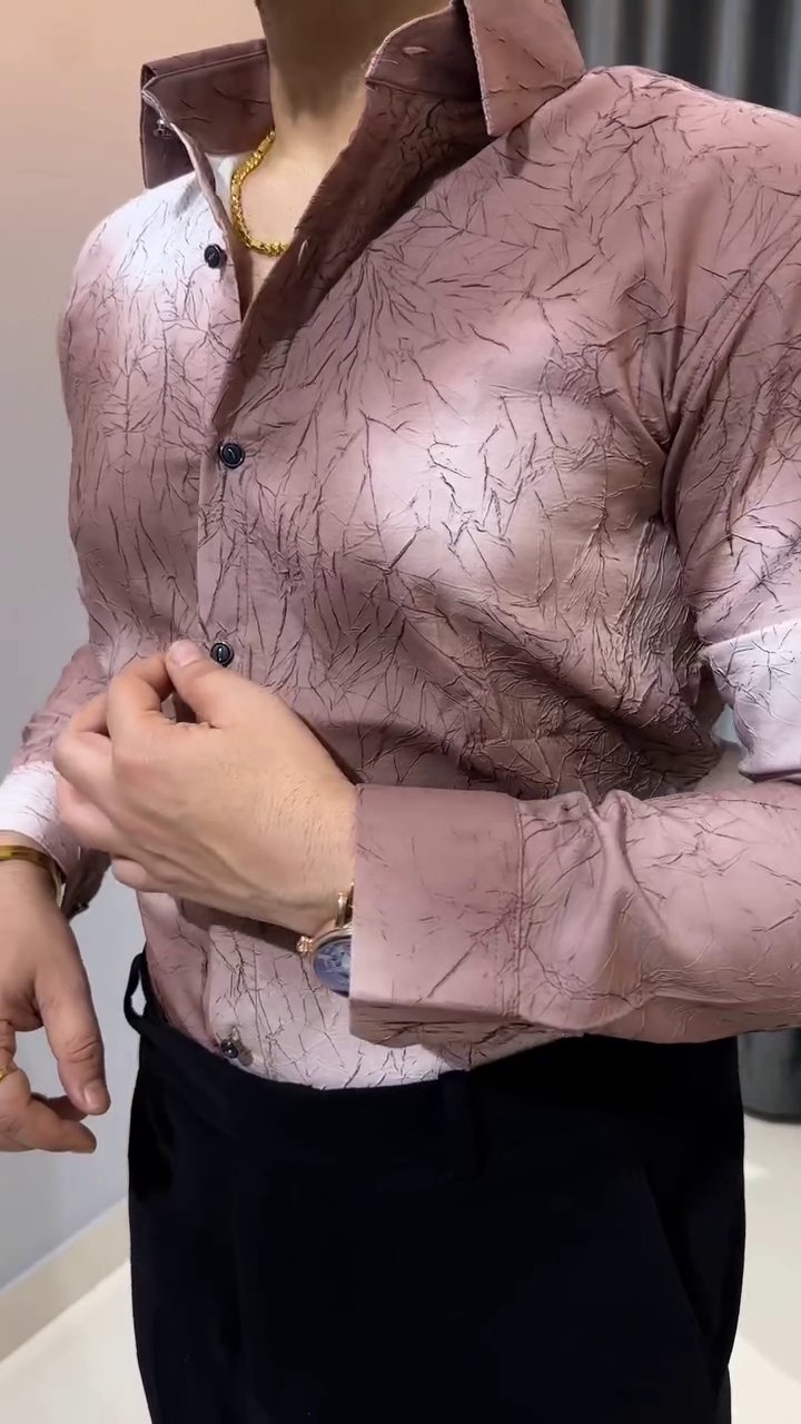 Modern Contrast Style Premium Party Wear Shirt for Men - Image 4