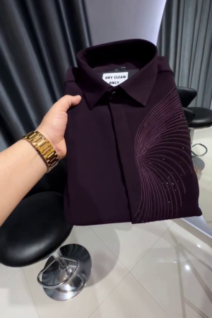 Luxury Designer Shimmer Shirt for Men’s