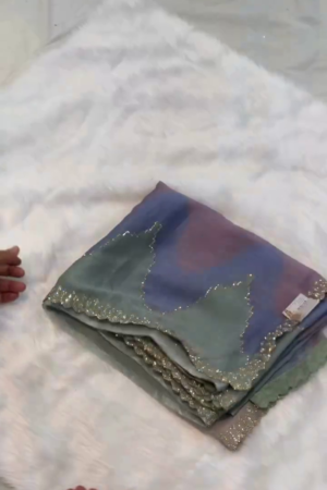 Glamorous Party Wear Sequins Work Saree for Women