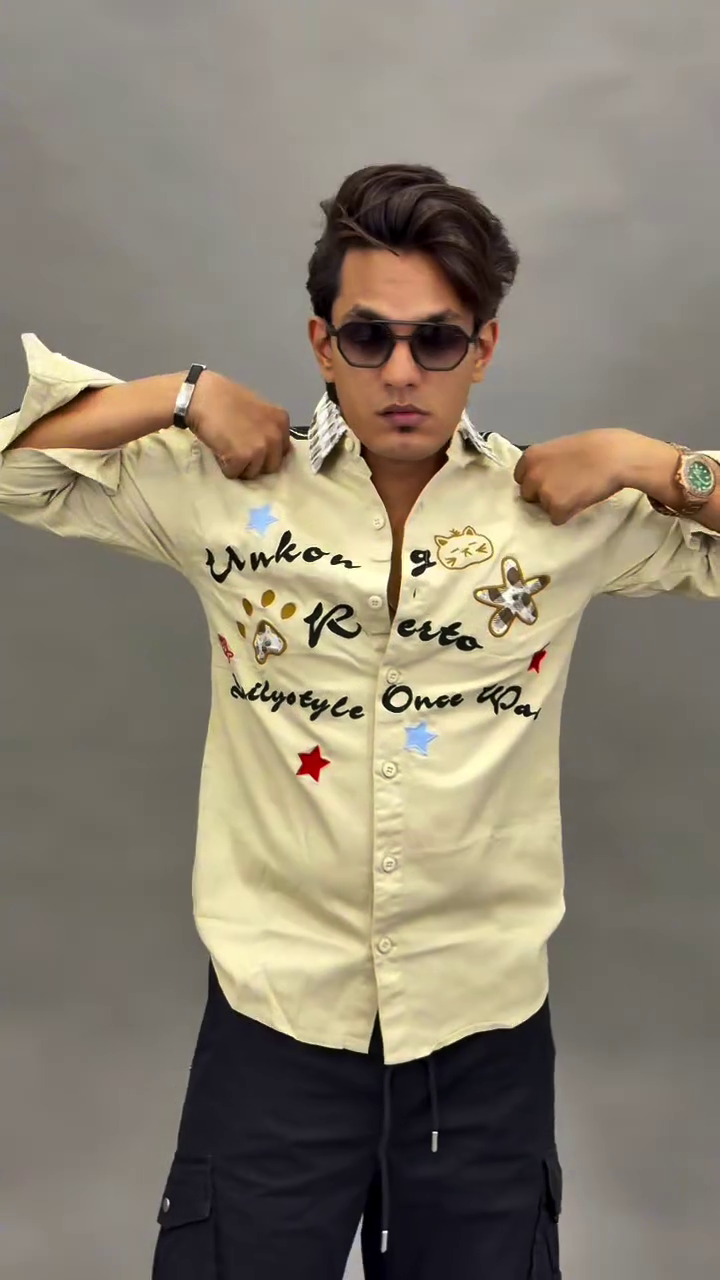 Premium Slim Fit Needle Work Party Shirt - Image 3