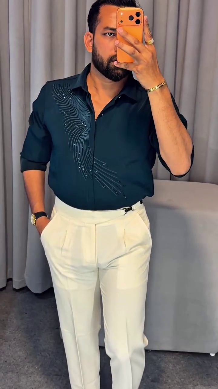 Men Slim Fit Formal Shirt