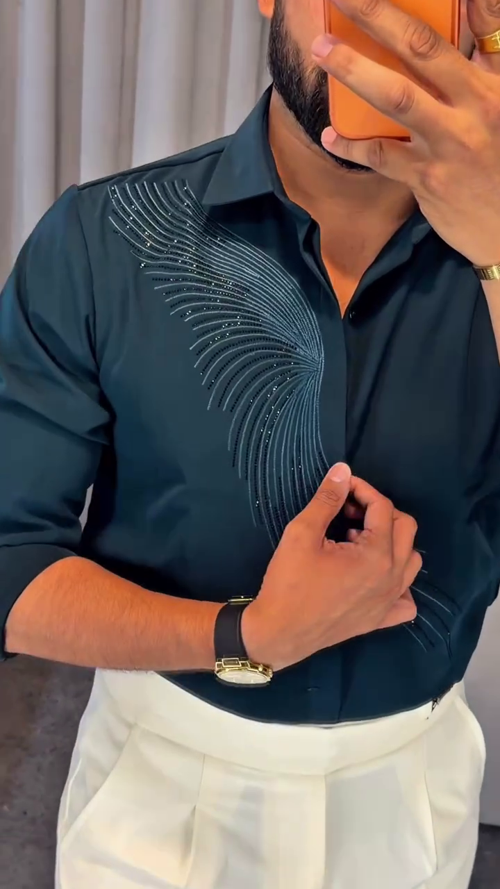 Men Slim Fit Formal Shirt - Image 4