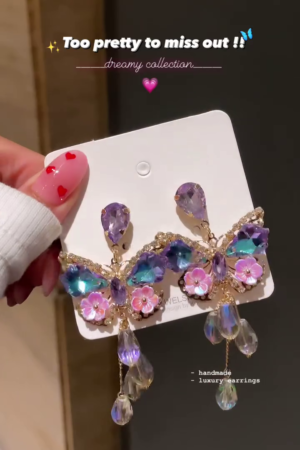 Korean Butterfly Earrings for Girls