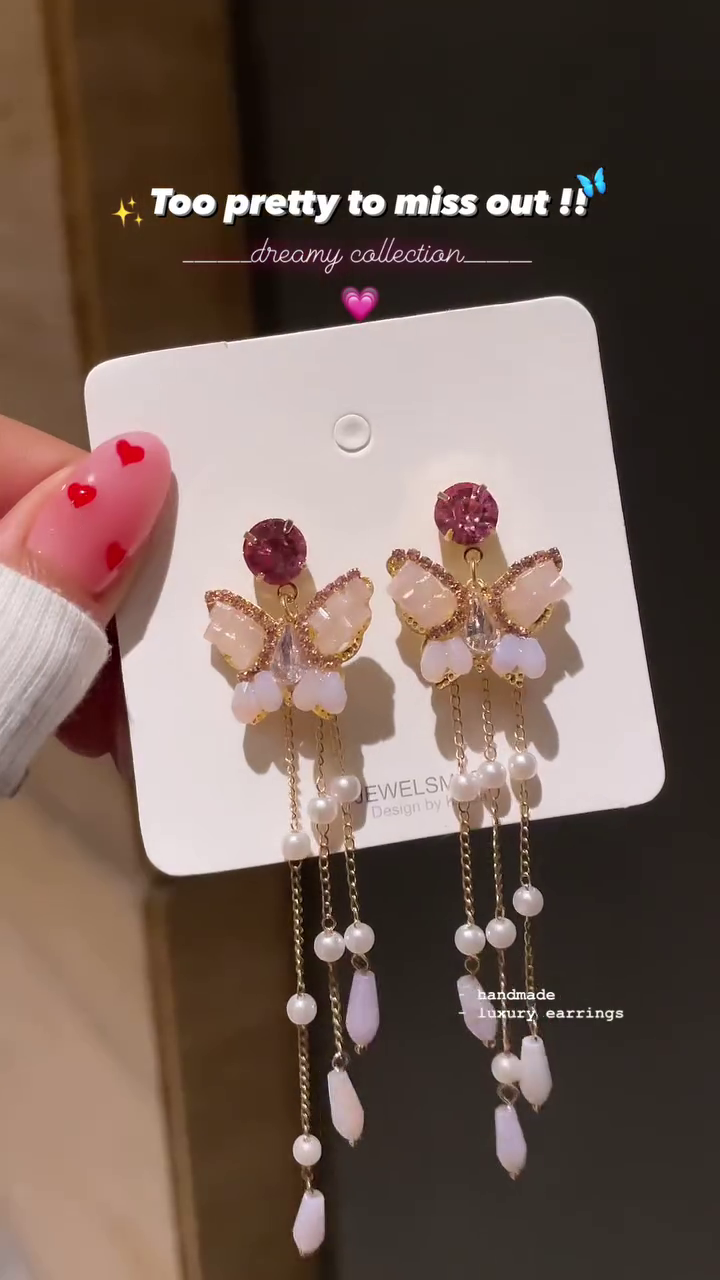 Korean Butterfly Earrings for Girls - Image 6