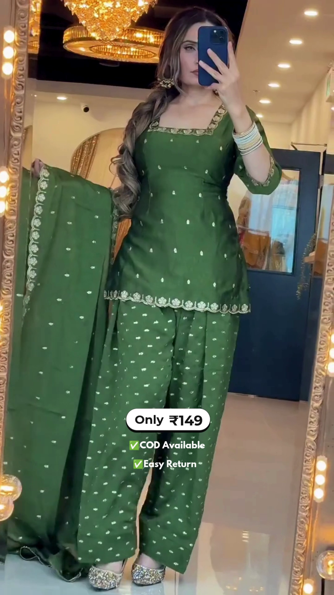 Women's Punjabi Farshi Suit with Dupatta