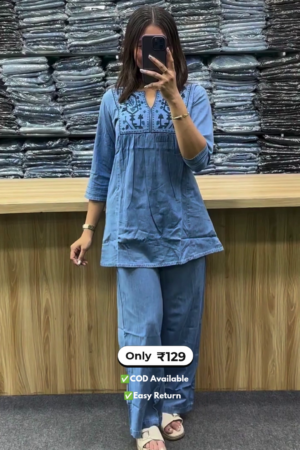 Women’s Sky Blue Co-ord Sets