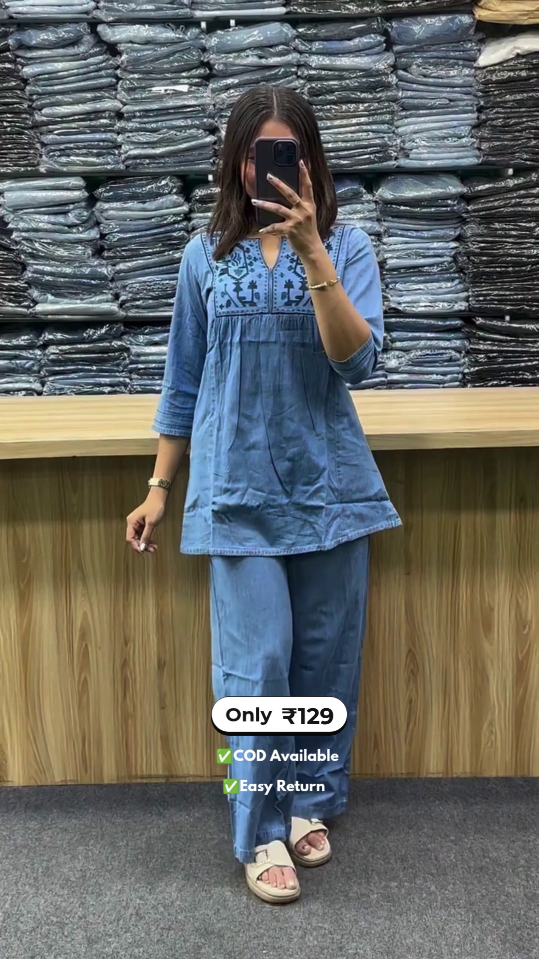 Women’s Sky Blue Co-ord Sets