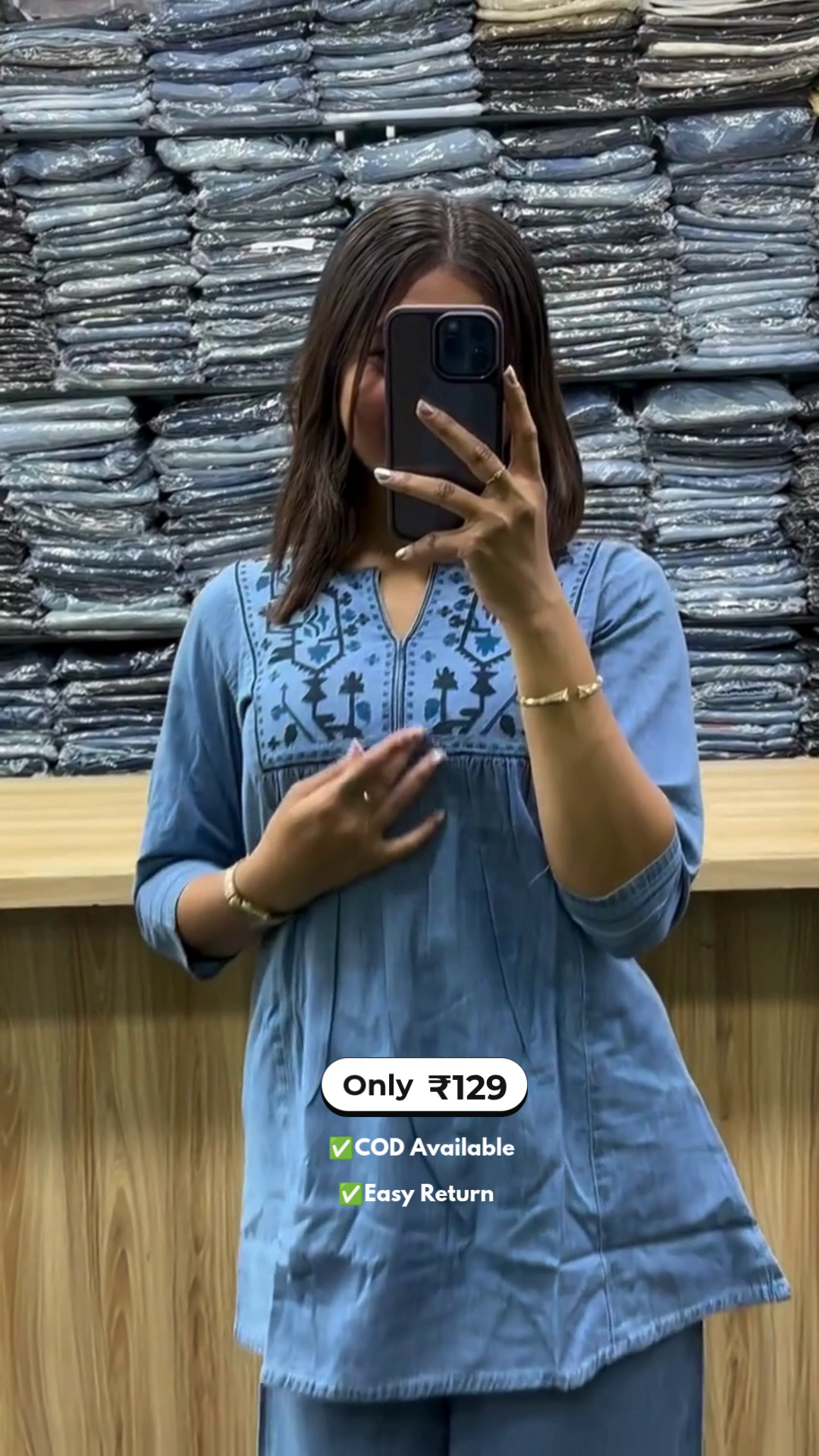 Women’s Sky Blue Co-ord Sets - Image 2