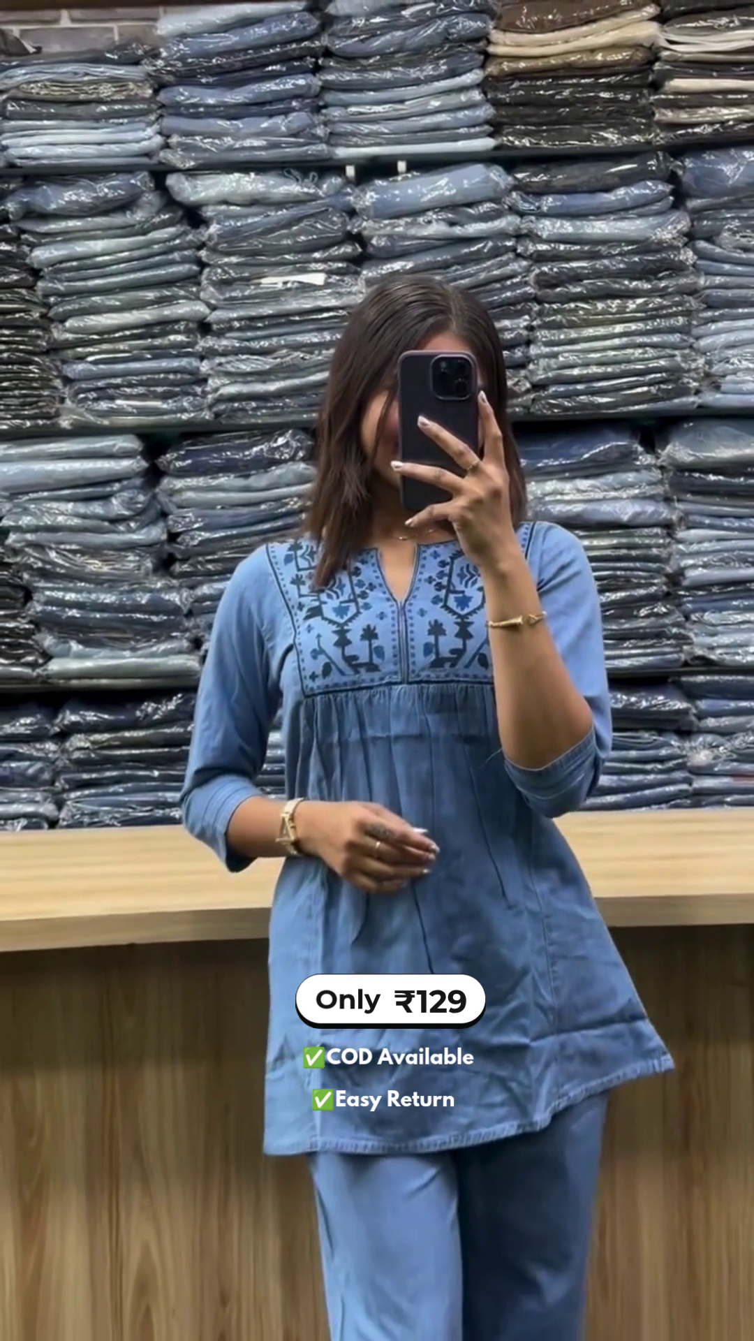 Women’s Sky Blue Co-ord Sets - Image 3