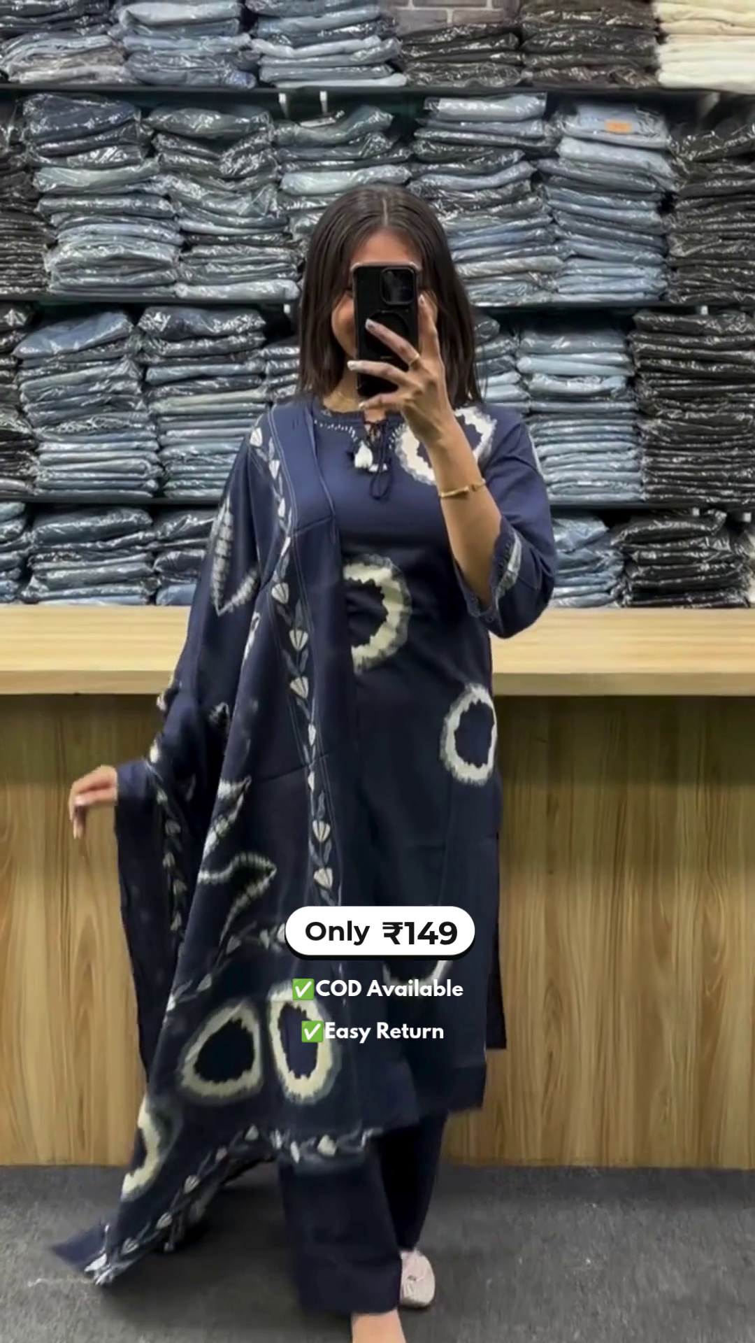 Women’s Round Kurti with Palazzo - Image 2