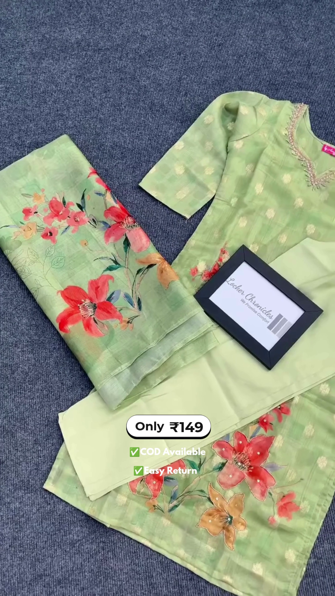 Elegant Women’s Light Green Kurta Set