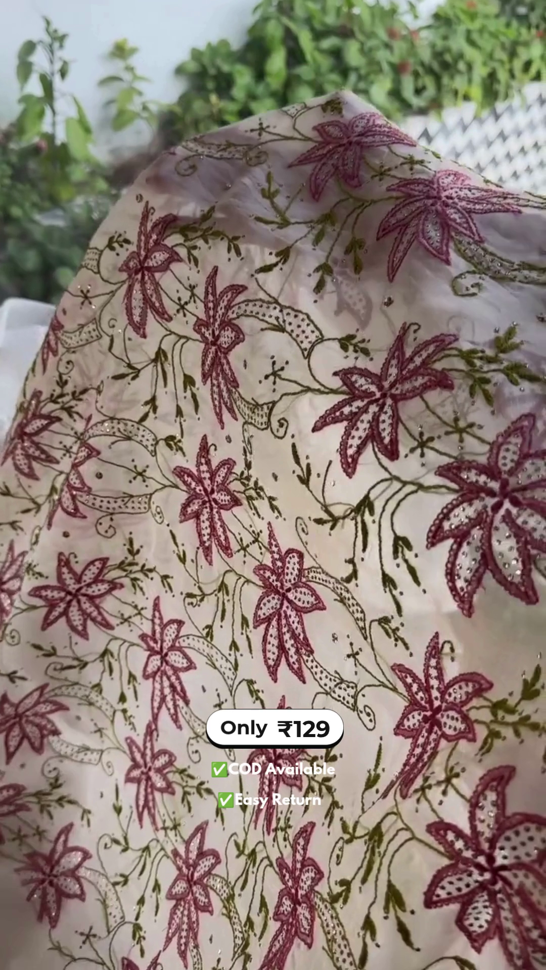Elegant Women’s Net Kurta Set with Beautiful Work - Image 3